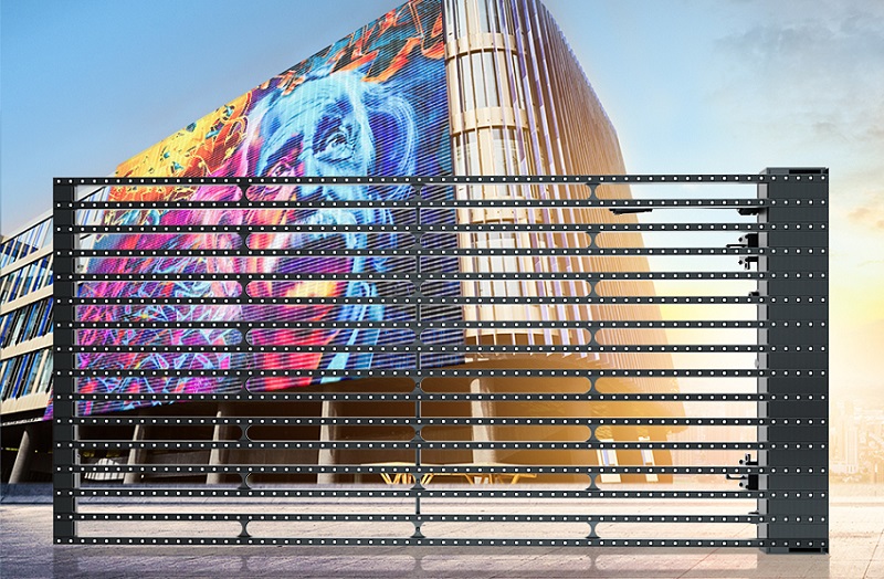 華邦瀛LED格柵屏，賦能商業(yè)廣告價值最大化